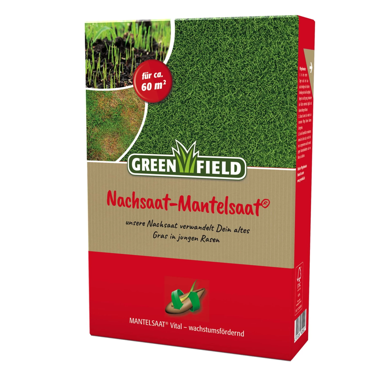 Rasensamen Für Nachsaat-Mantelsaat, 1 Kg