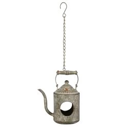 Futterstation 'Teekanne', Grau-braun, 20 X 13 X H25 Cm