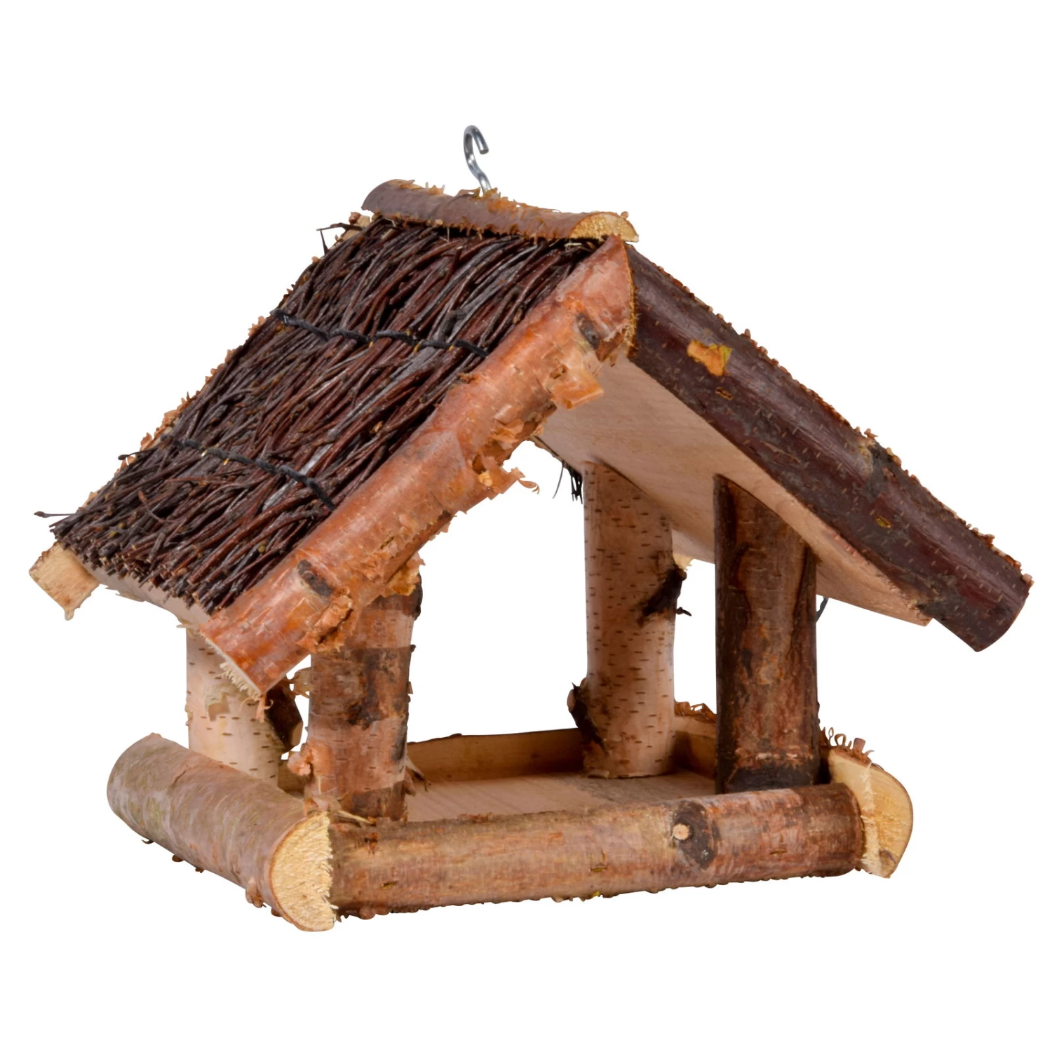 Birken-Vogelhaus Mit Reisig, 26 X 26 X 25 Cm – Bild 2