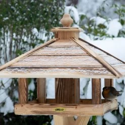 Kiefer-Vogelhaus 'Heat', Geflammt, 49 X 49 X 39 Cm