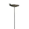 Vogeltränke Am Stab, Bronzeoptik, 25 X 24 X 8 Cm