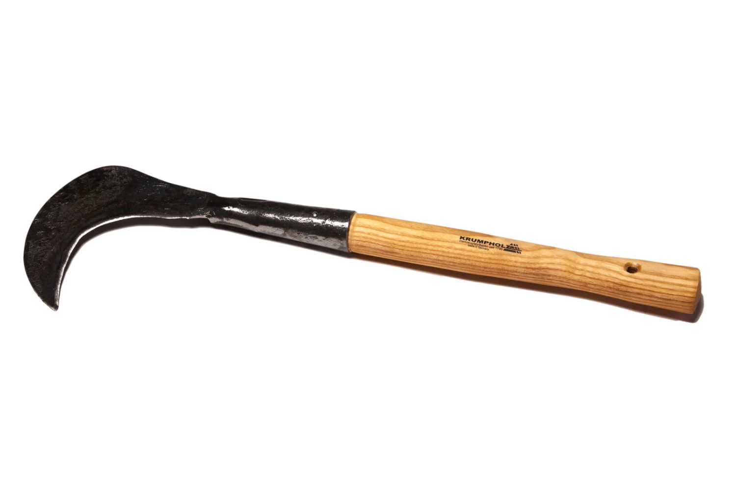 Krumpholz Gartensichel Geschmiedet Mit Lackiertem Eschengriff, Stiellänge 14 Cm