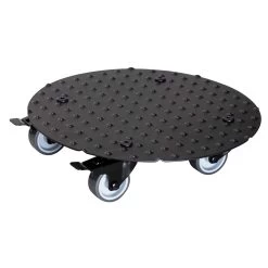 Pflanzenroller 'Alaska', Tragkraft 150 Kg, Anthrazit, Alu, 7 X 30 X 30 Cm