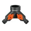 2-Wege-Wasserventil, Gardena, 1/2" - 5/8", 21 Mm Wasserhahn, Gewinde 26,5 Mm