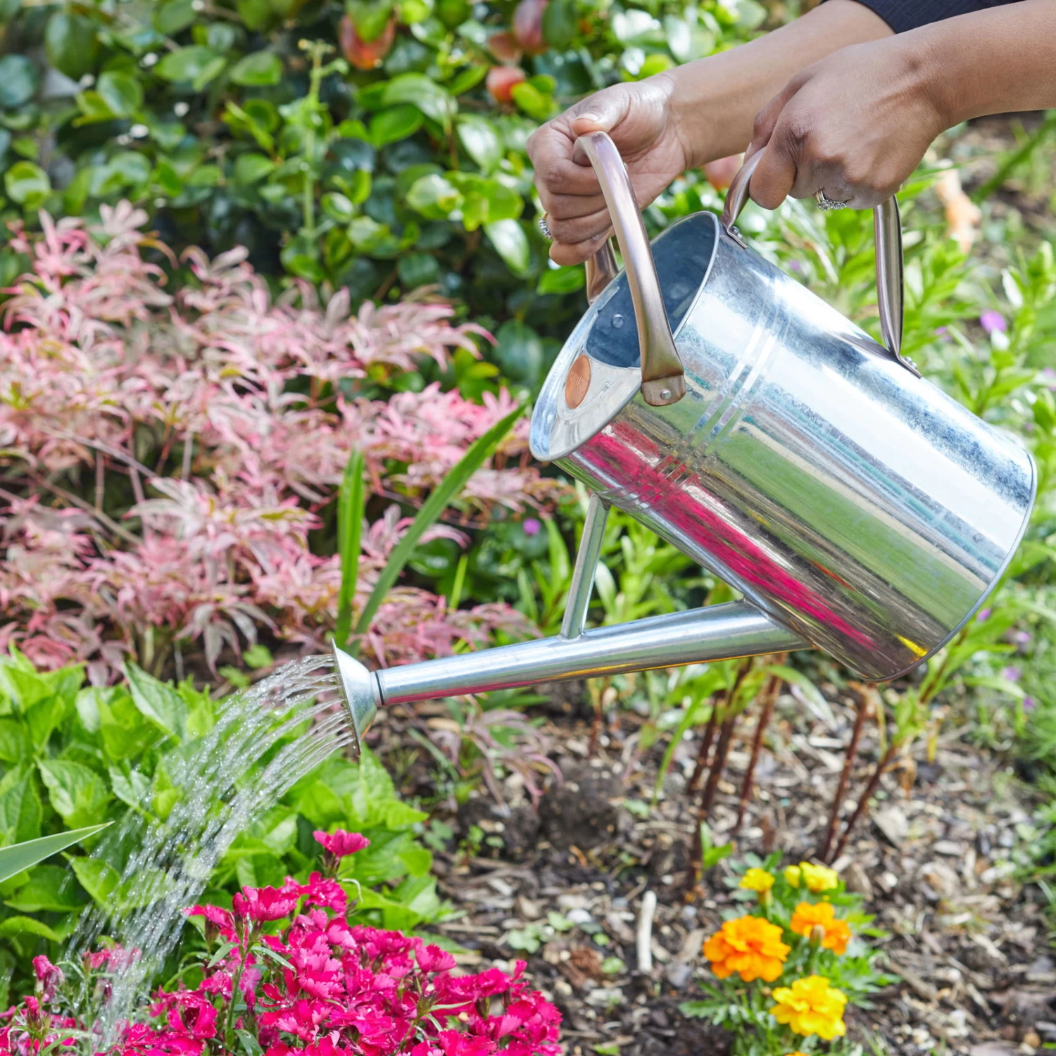 Gießkanne, Galvanisiert, Grau, Volumen 4,5 Liter – Bild 2