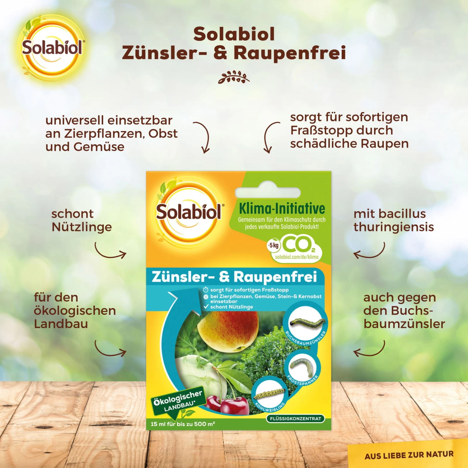 Solabiol Zünsler- & Raupenfrei, 15 Ml – Bild 2