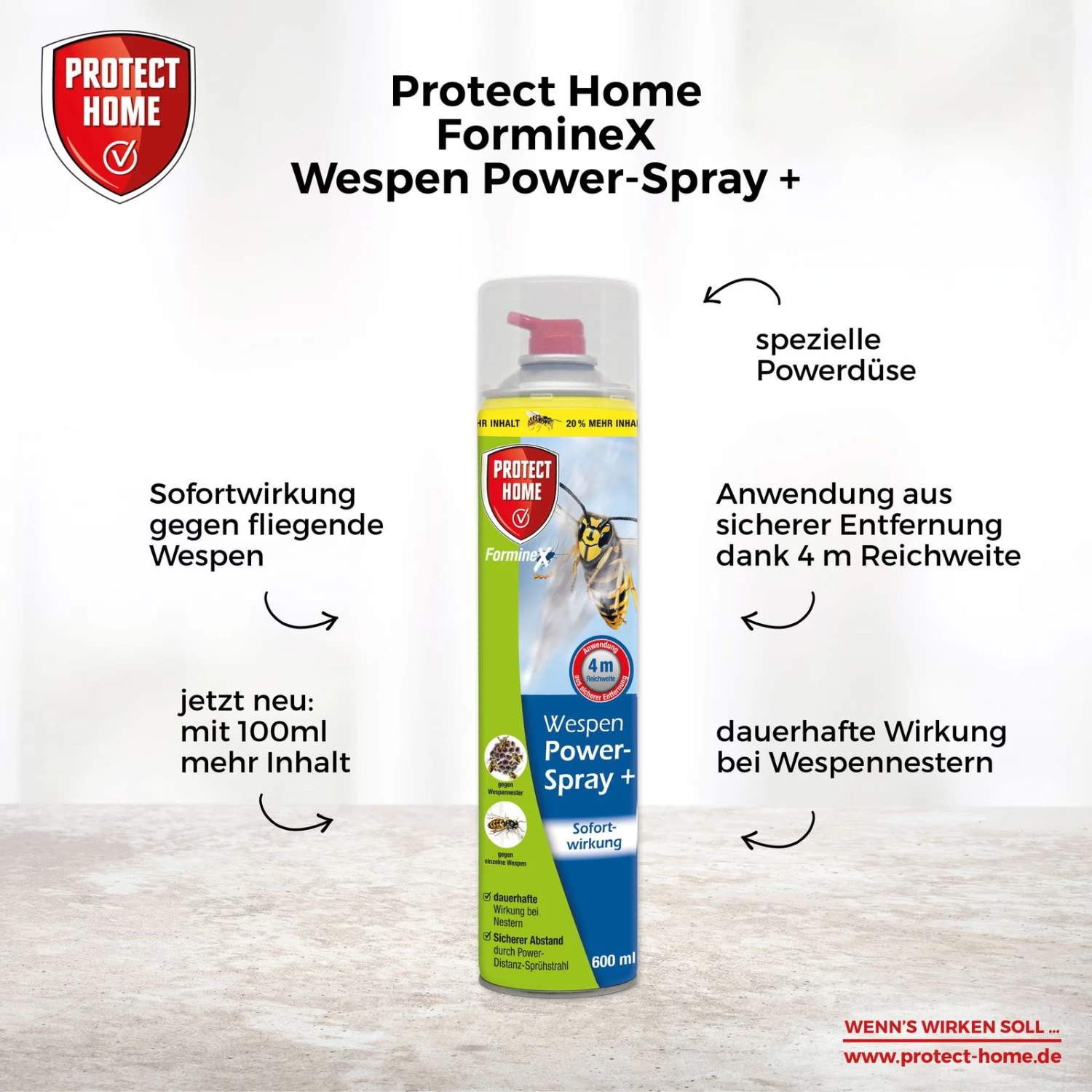 Protect Home Wespen-Powerspray, 600 Ml – Bild 3