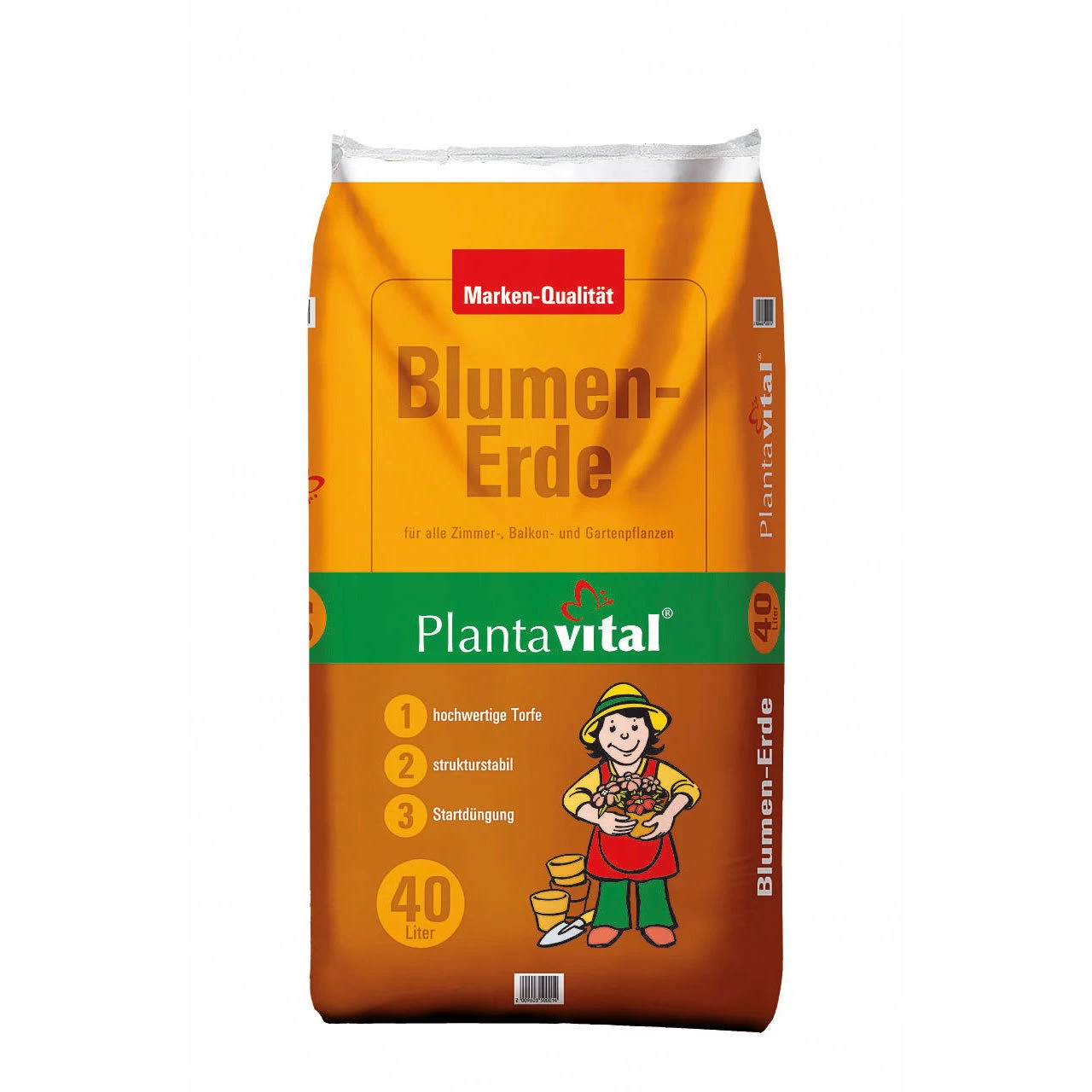 Plantavital Blumenerde, 2400l, 60 Sack á 40l – Bild 2