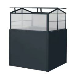 Mini-Gewächshaus, Anthrazit, 87 X 87 X 76 Cm