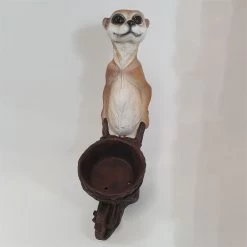 Erdmännchen Mit Karre, Braun, Höhe Ca. 60 Cm