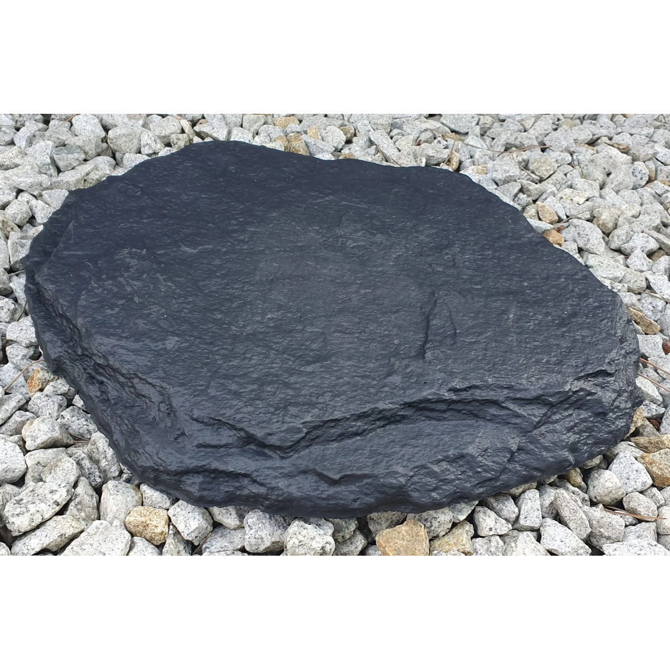 40er-Set Beton-Trittstein 'Typ A', Anthrazit, In Natursteinoptik, 42 X 37 X 3 Cm – Bild 2