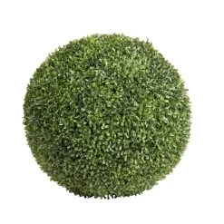 Buchskugel Aus Kunststoff, Kunstpflanze, Grün, Ø Ca. 35 Cm