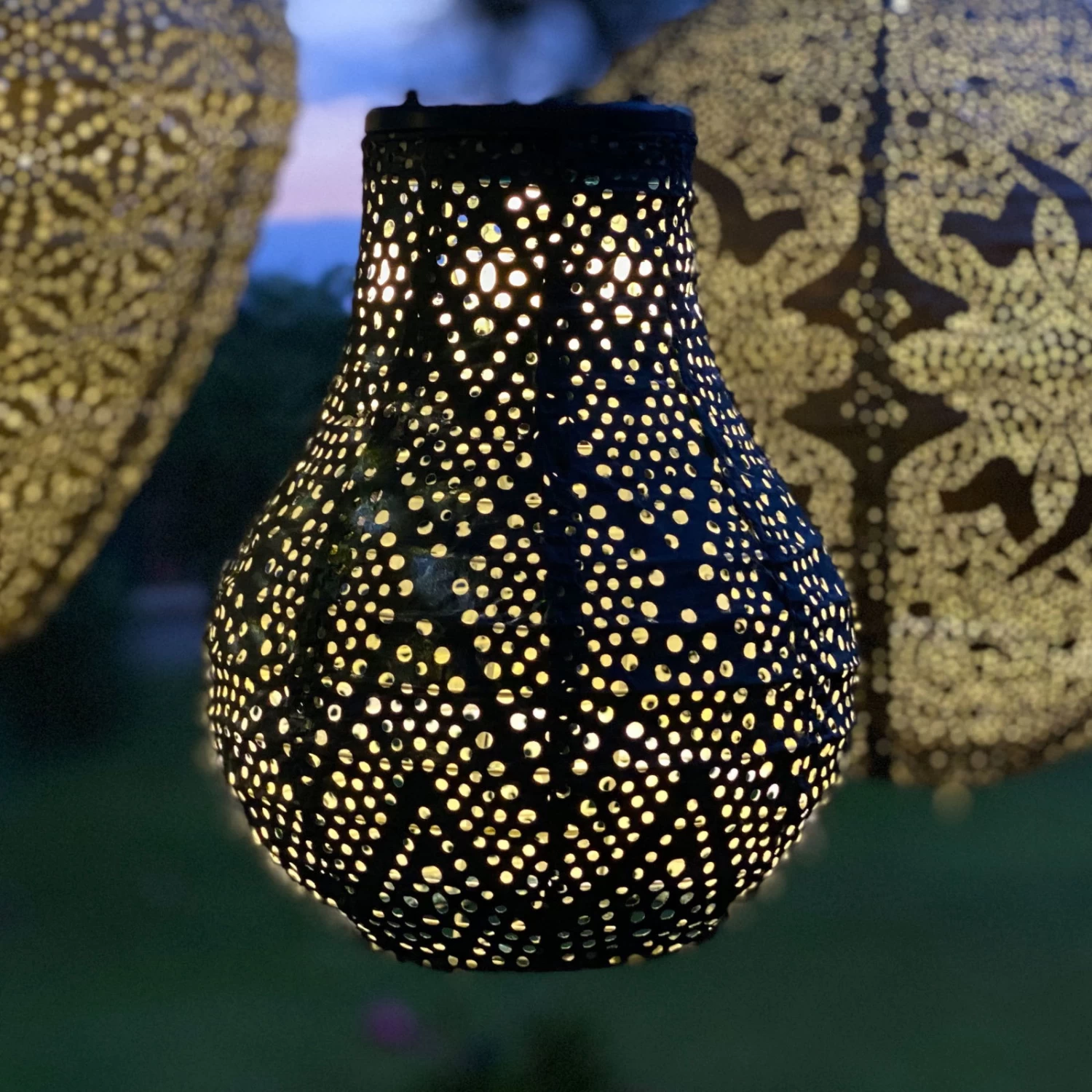 Solarlaterne 'Bulb 16', Petrol, Ø 16 X 20 Cm – Bild 2