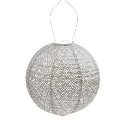 Solarlaterne 'Round 30', Helltaupe, Ø 30 X 29 Cm