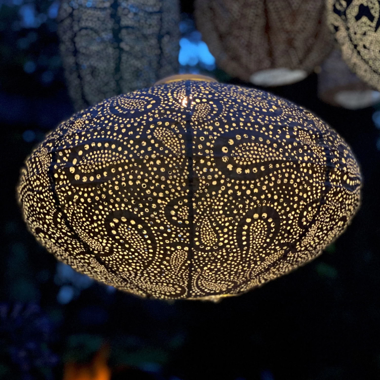 Solarlaterne 'Oval 40', Taupe, Ø 40 X 27 Cm – Bild 3