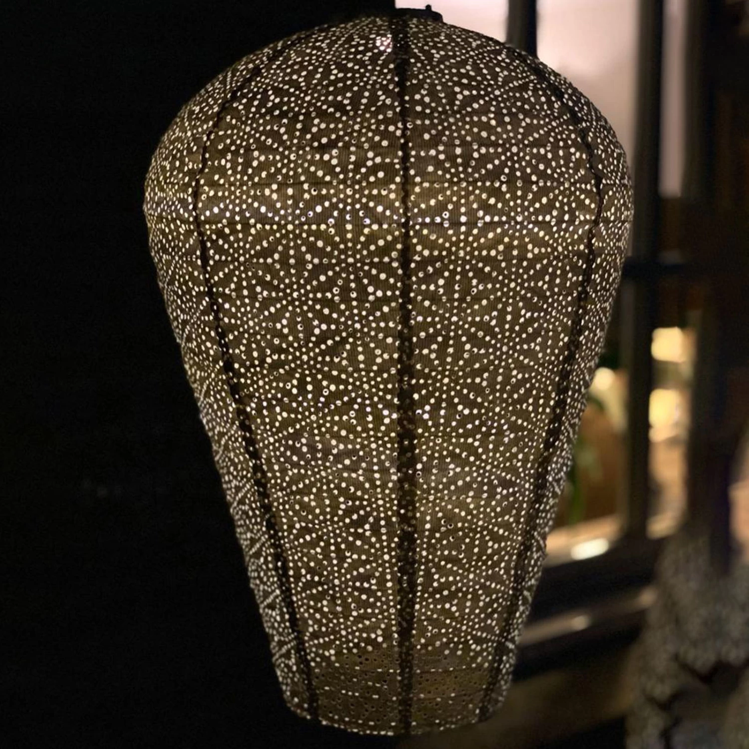 Solarlaterne 'Balloon XL', Helltaupe, Ø 35 X 50 Cm – Bild 3