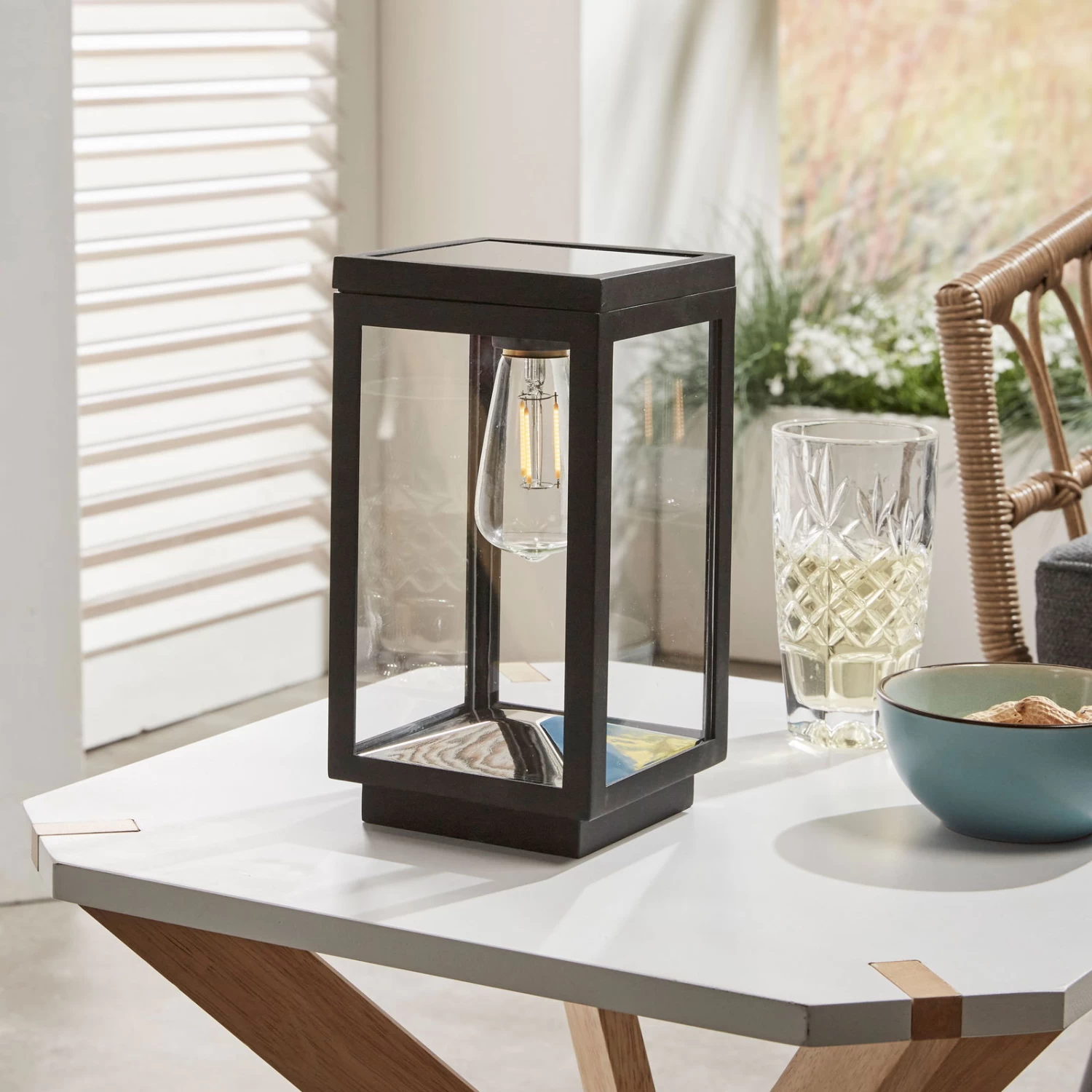 Solar-Tischleuchte 'Amsterdam', Schwarz, Ø 12 X H 22 Cm – Bild 4