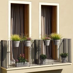 Balkon-Hängetopf Be Up Duo Mit Wasserreservoir Farbe Sand, 25 Cm, Erdvol. 8 L
