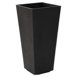 Pflanzgefäß 'Sonata', Schiefer, Kunststoff, Ca. 26 X 26 X 50 Cm