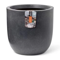 Pflanzgefäß 'Smooth', Grau
