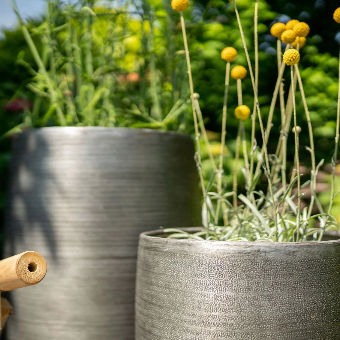 Pflanzgefäß 'Rowen', Silber, Ø 47 X H 82 Cm – Bild 3