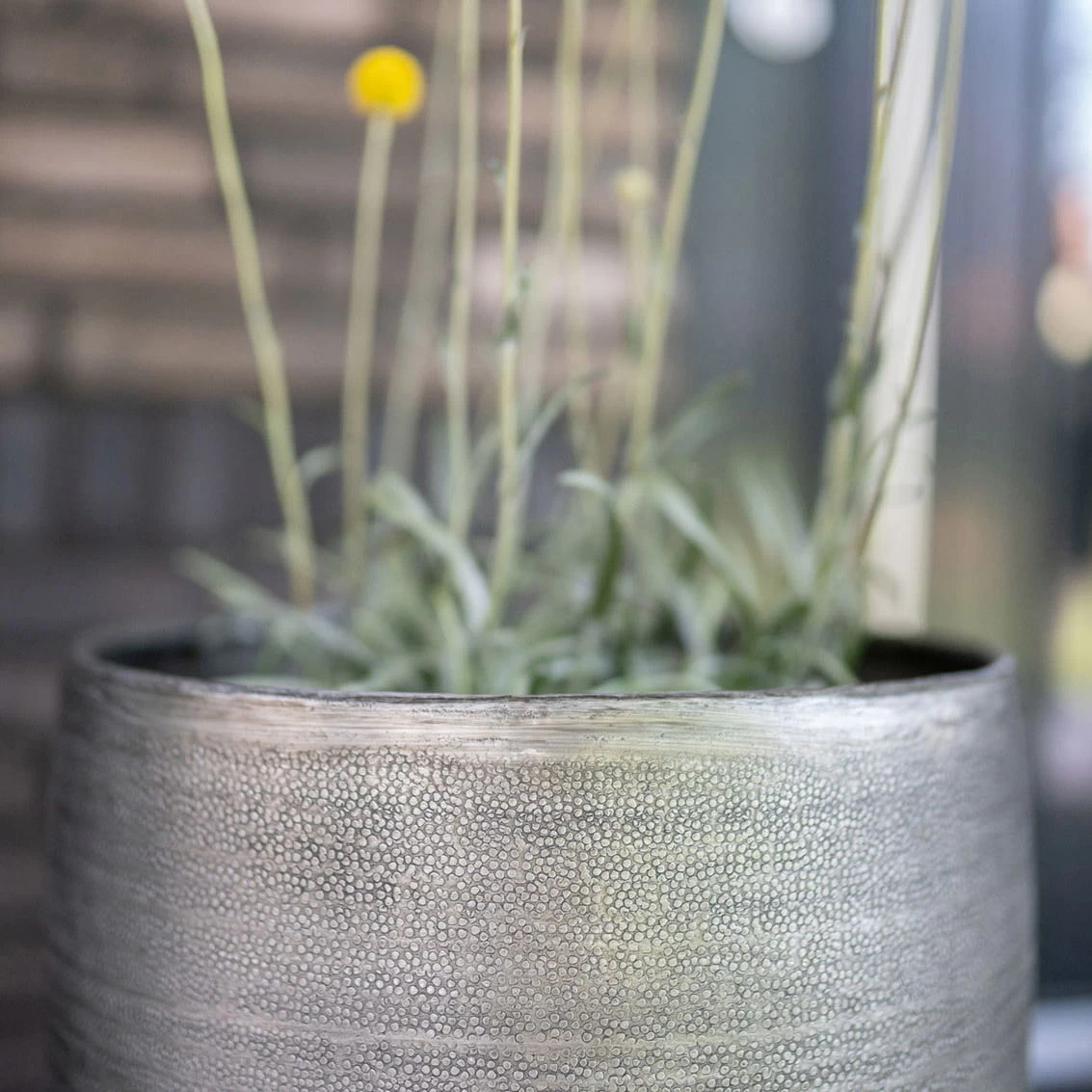 Pflanzgefäß 'Rowen', Silber, Ø 47 X H 82 Cm – Bild 7