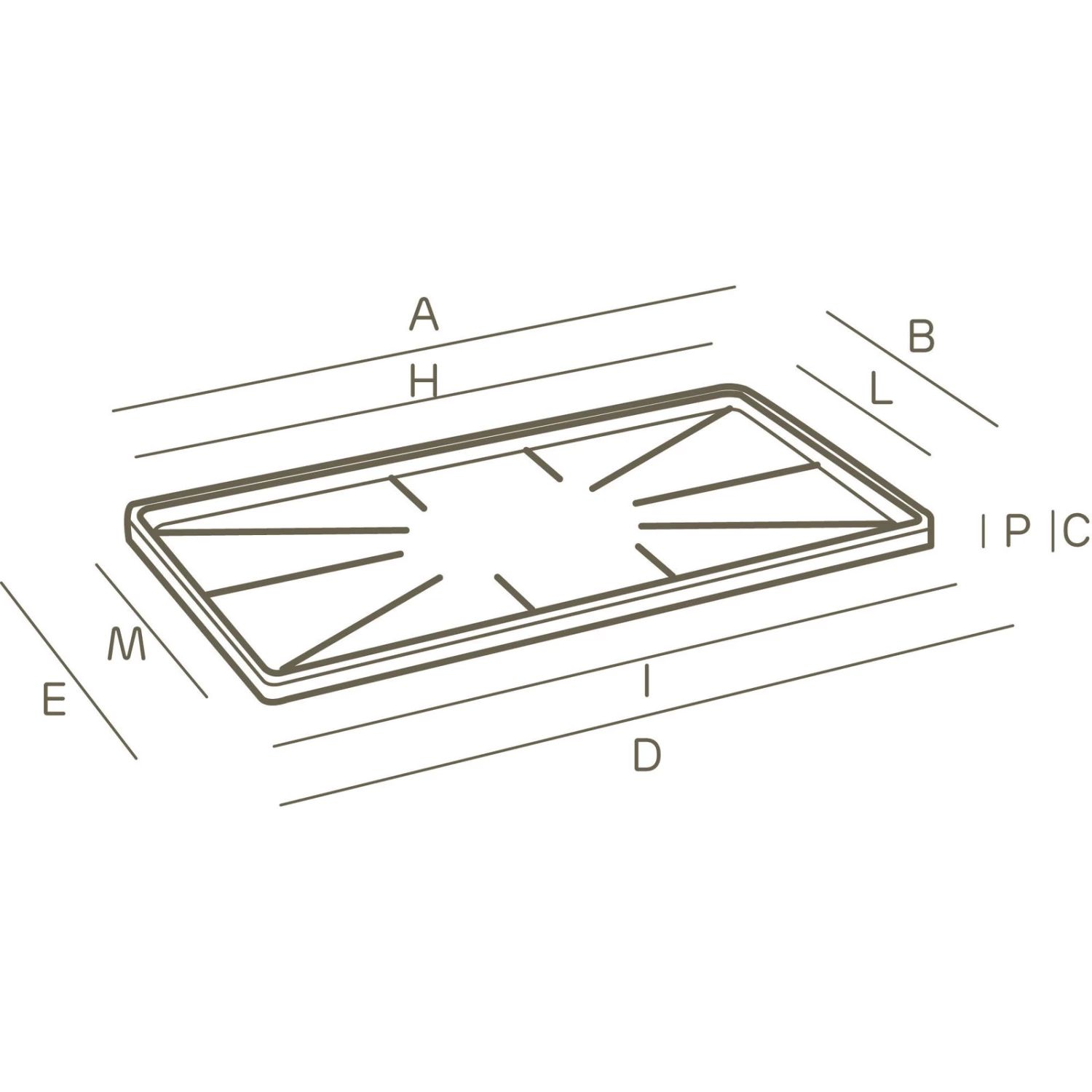 Euro 3 Plast Untersetzer "Millerighe" Terra, 60 Cm – Bild 2