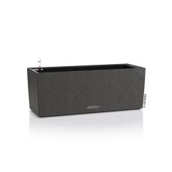 LECHUZA Balconera Stone All-in-One Set', Graphitschwarz, 50 X 19 X 19 Cm