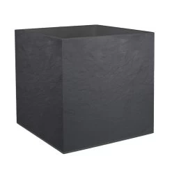 Pflanztrog 'Volcania Dado', Anthrazit, Kunststoff