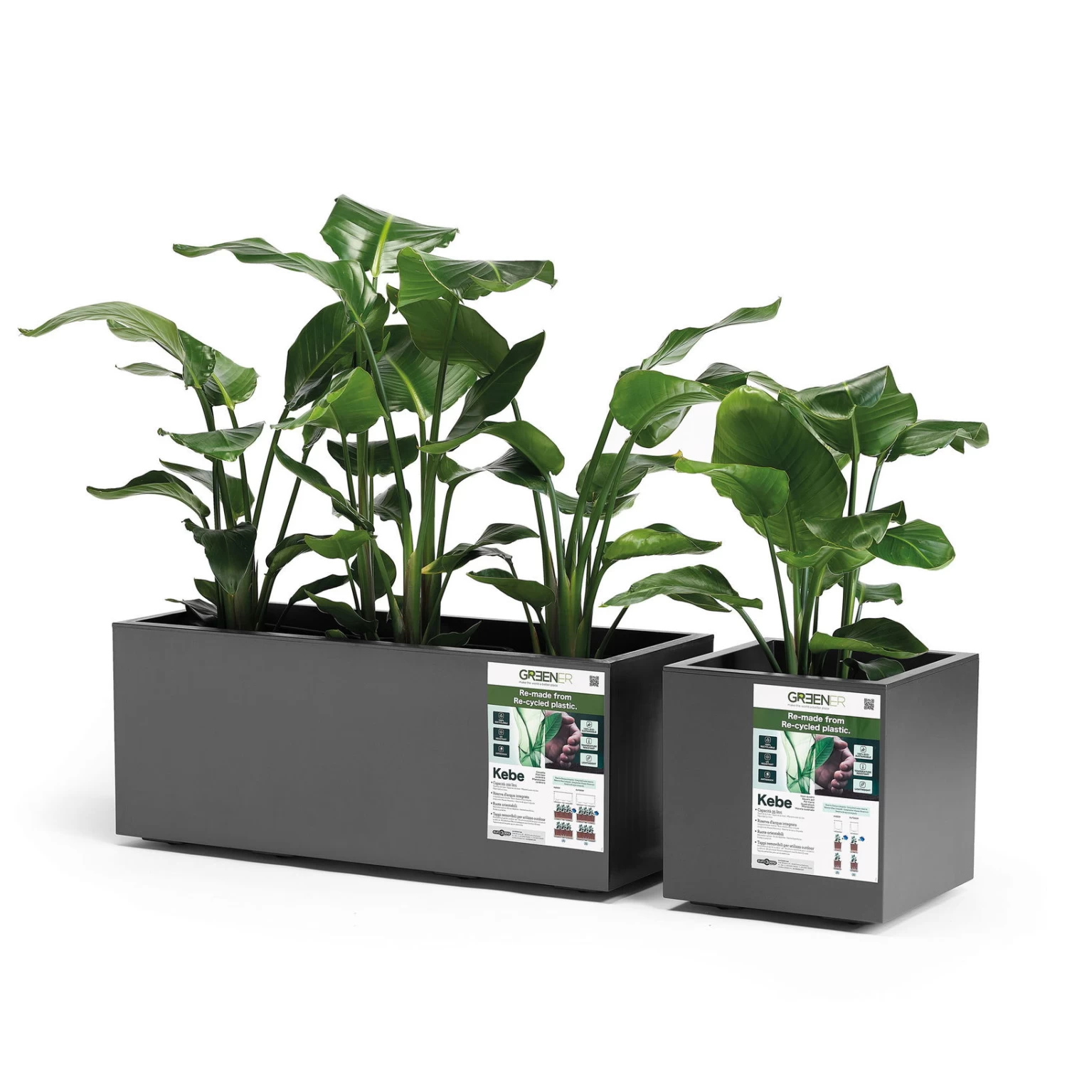 Pflanzkasten 'Kebe', Anthrazit, 102 Liter, 39,5 X 99,5 X 39,5 Cm – Bild 2