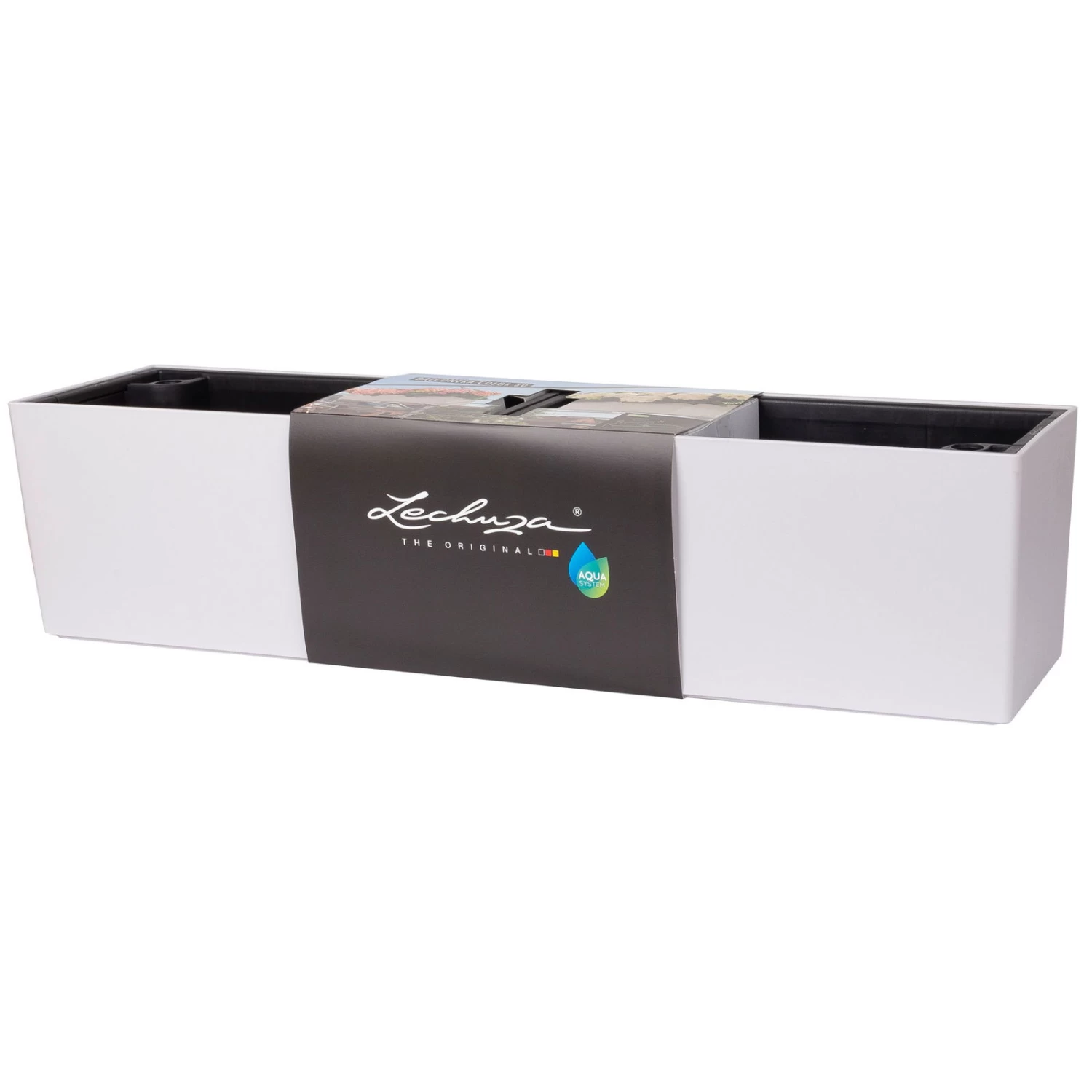 LECHUZA Balkonkasten 'Balconera Color 80', Lichtgrau, 80 X 19 X 19 Cm