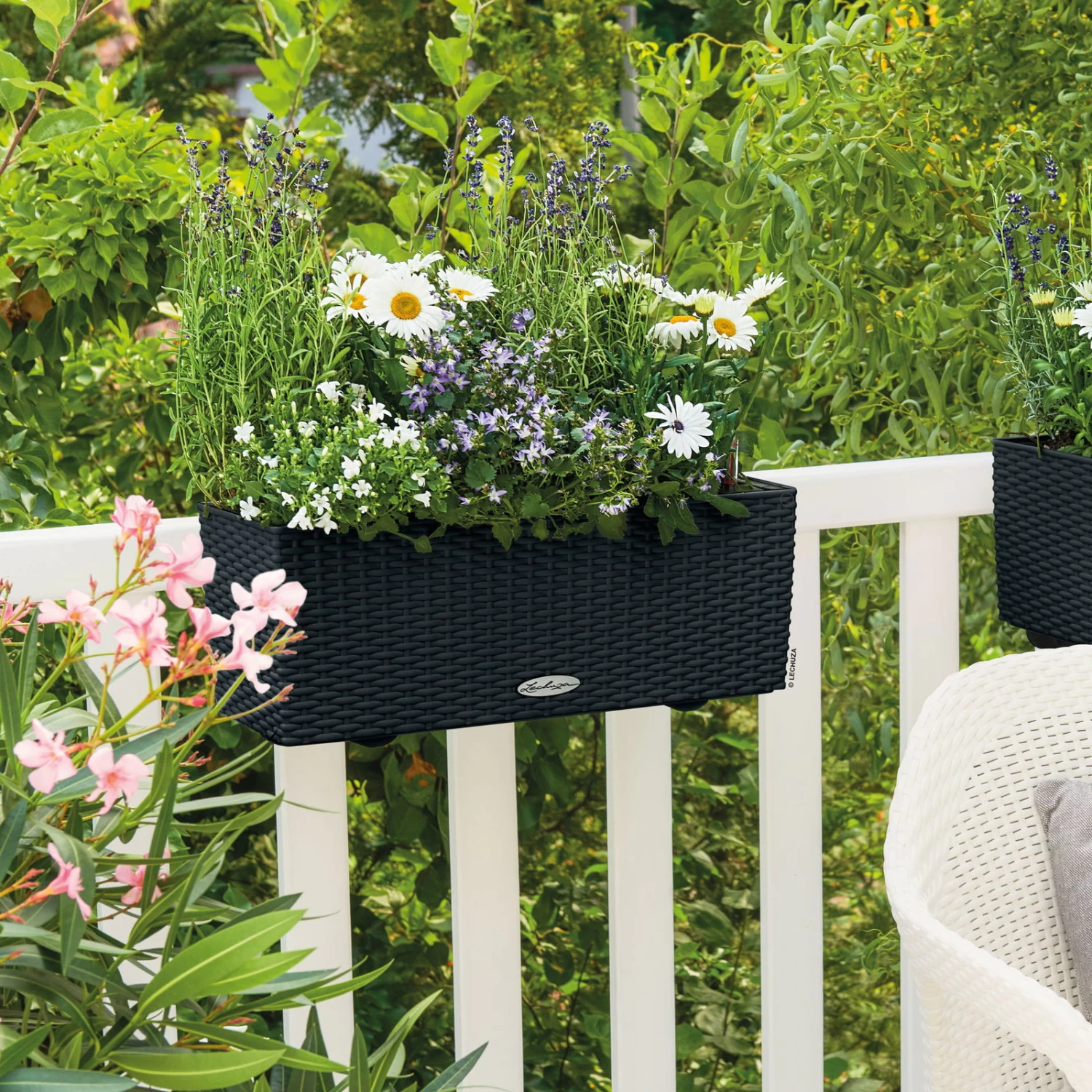 Balconera Cottage 50', Graphit Schwarz, Ca. 50 X 19 X 19 Cm – Bild 3