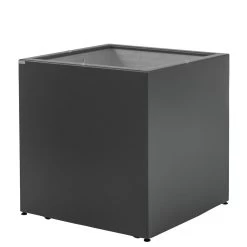 Pflanztrog Kubus, Anthrazit, 40 X 40 X 40 Cm Mit Rollen