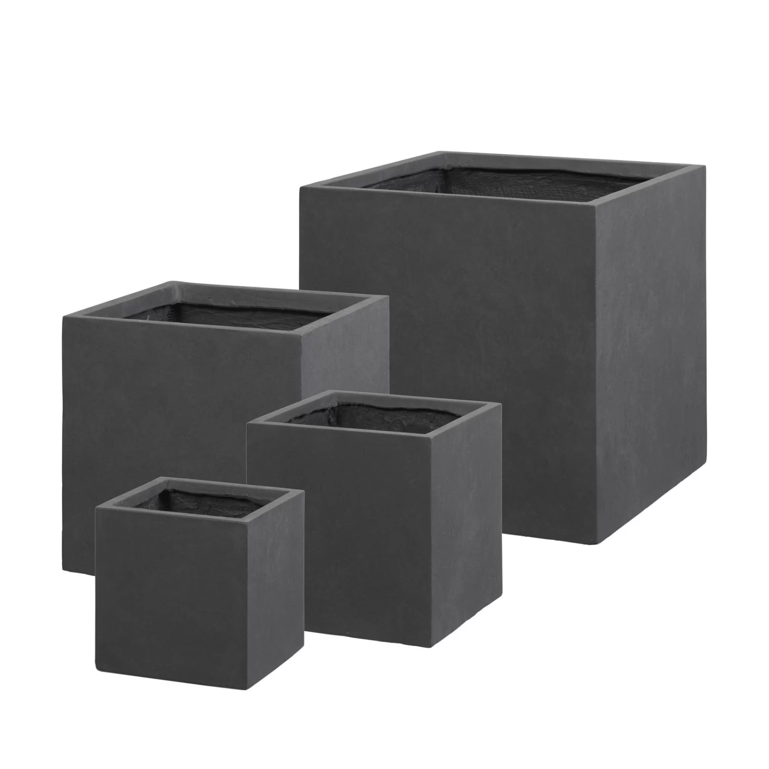 Kölle Pflanztrog "Basic Ciber" In Grafit, Aus Clayfibre, Frostsicher