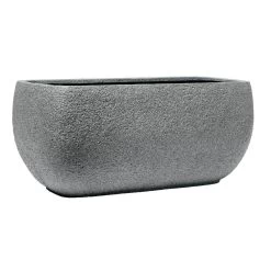 Pflanzkübel Rock Line Walsham, Granit-grau, L 54 X B 27 X H 25 Cm