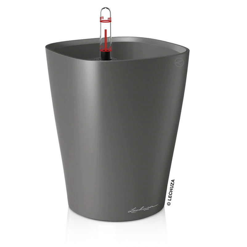 Lechuza Deltini Premium, Anthrazit-metallic, All-in-One-Set