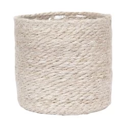 Korb 'Atlantic' Aus Naturfaser Mit Folieneinsatz, Creme, 20 Cm