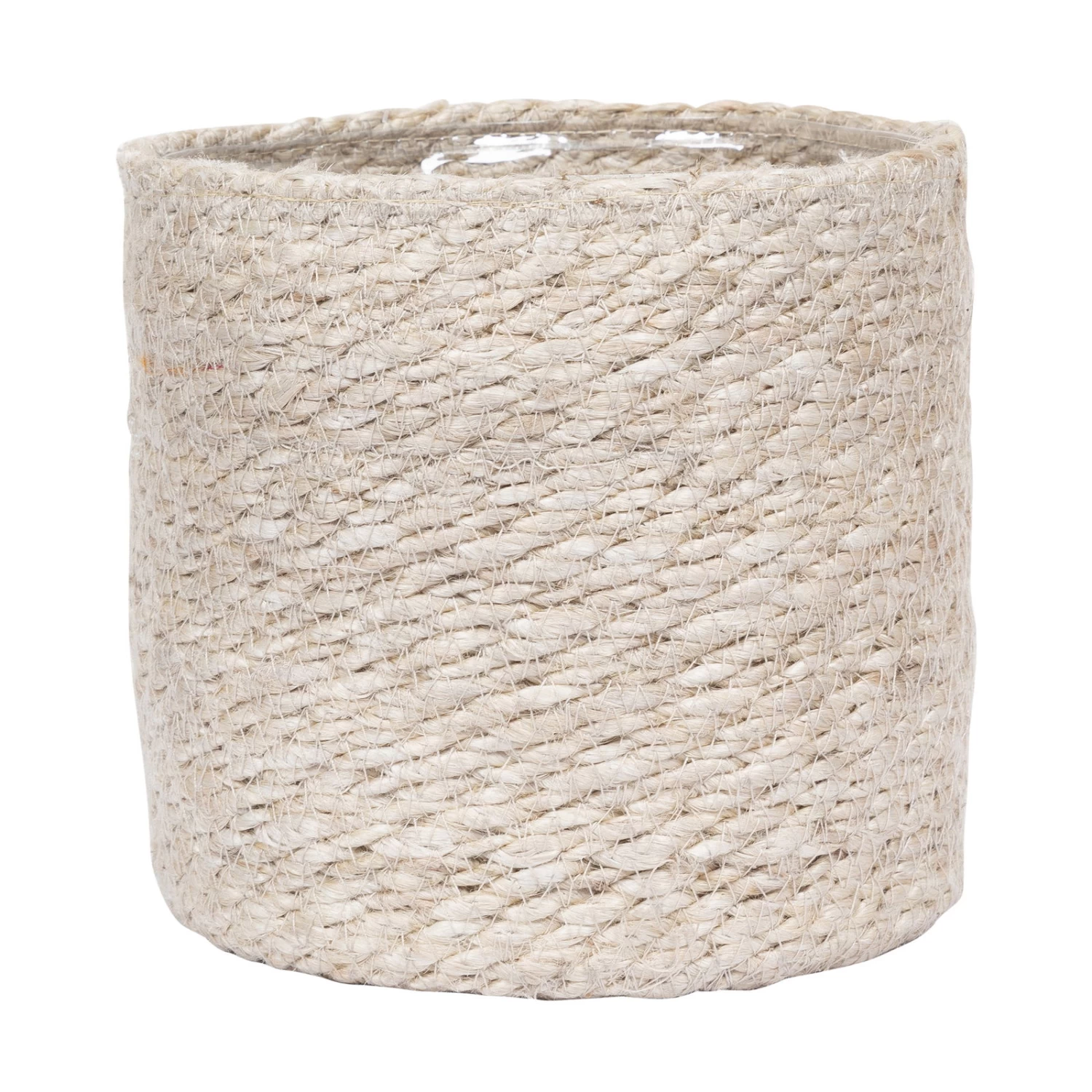 Korb 'Atlantic' Aus Naturfaser Mit Folieneinsatz, Creme, 20 Cm