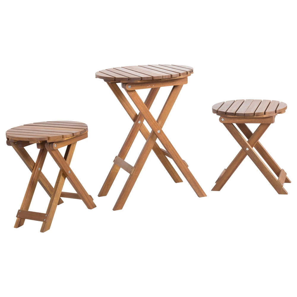 Kölle Hocker 'Moon' Klappbar, Ø Ca. 40 Cm, Aus FSC®-Akazienholz – Bild 3