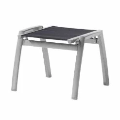 Sieger Exklusiv Hocker Trento Graphit, Bezug Grau