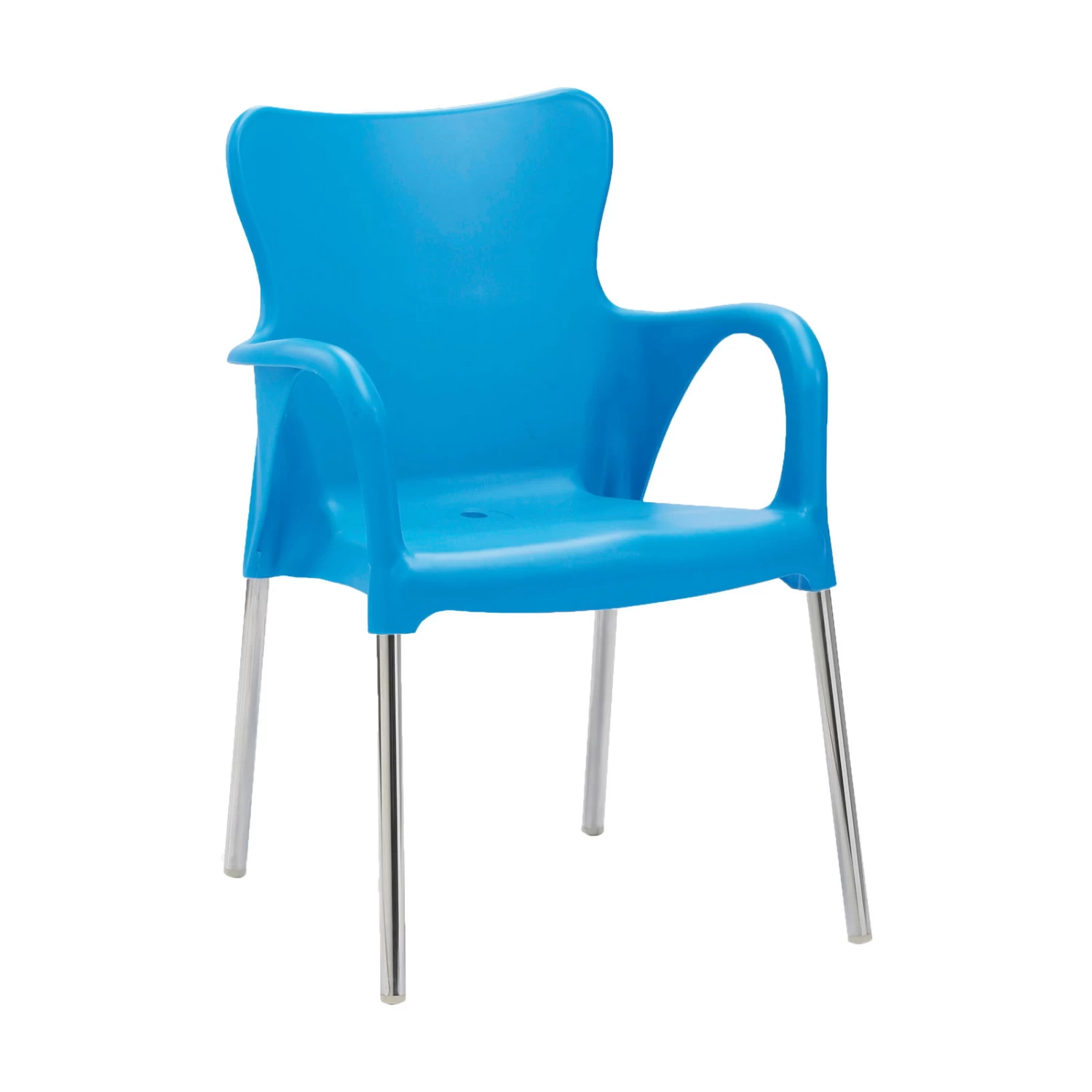 Best Stapelsessel Maui Silber/blau