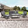 Loungeset 'Australien', 4tlg, Anthrazit