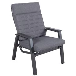 Loungesessel 'Paris', Grau/schwarz