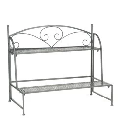 Pflanzregal 'Thalia', Dunkelgrau, Eisen, Ca. 69,5 X 38 X H59 Cm