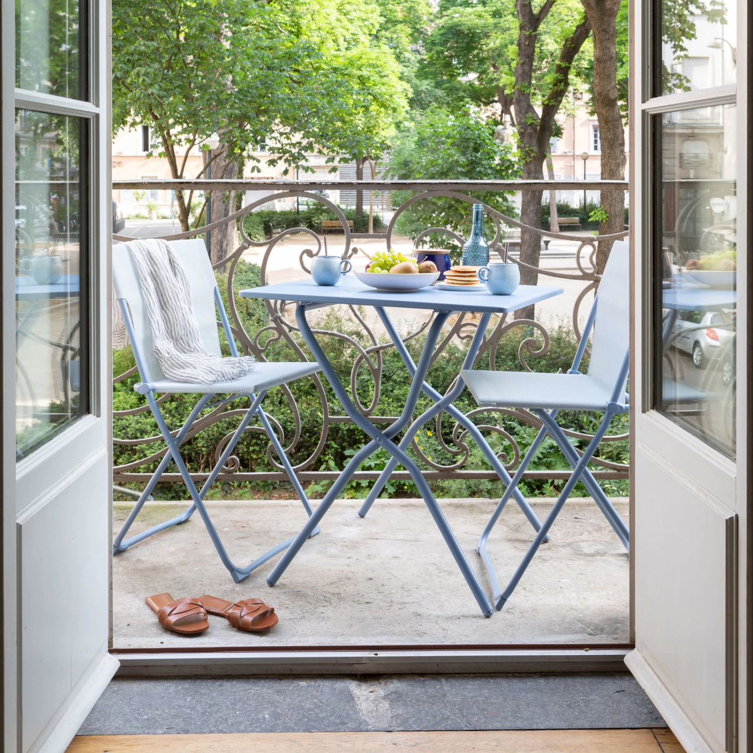 Lafuma Klappstuhl 'Chaise Balcony II', Blau, Ca. 83 X 44 X 48 Cm – Bild 3