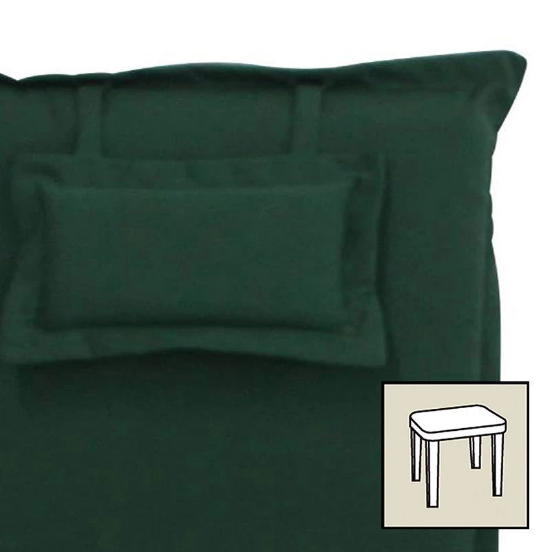 Hockerauflage 'Olivia 61', Grün, Ca. 54 X 54 X 8 Cm