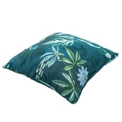 Madison Zierkissen 'Mauel', Blau, Ca. 50 X 50 Cm