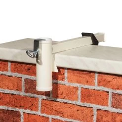 Sonnenschirmhalter Für Mauerwerk, Robust, Weiss