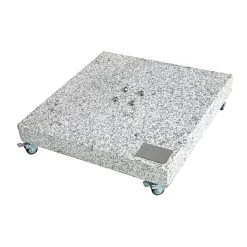 Doppler Granitplatte Mit Rollen, Sockel Für Sonnenschirm, 140 Kg, 80 X 80 X 8 Cm
