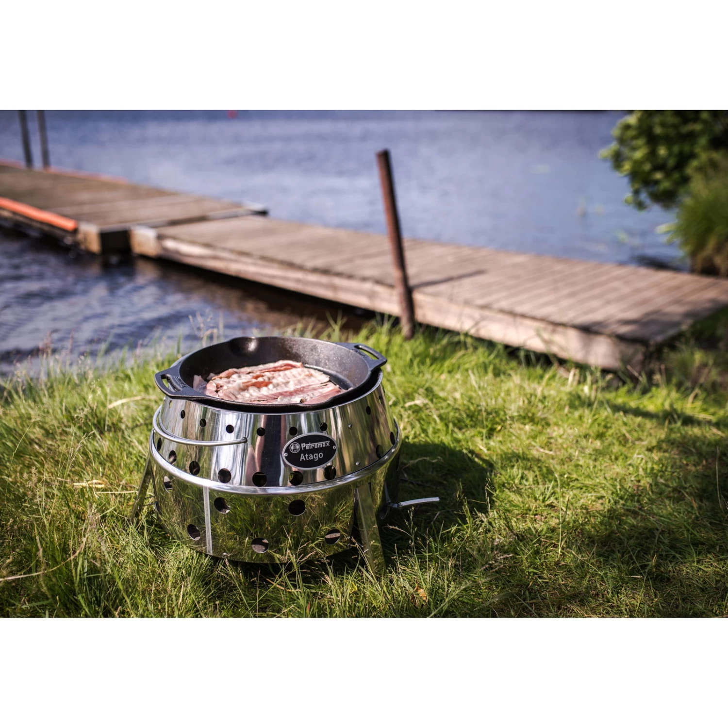 Holzkohlegrill Petromax Atago, Grau, Edelstahl, Ca. 28 X 40 X 40 Cm – Bild 2